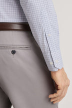 Tech Button Down Shirt - blue howland plaid