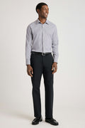 Tech Button Down Shirt - grey micro check