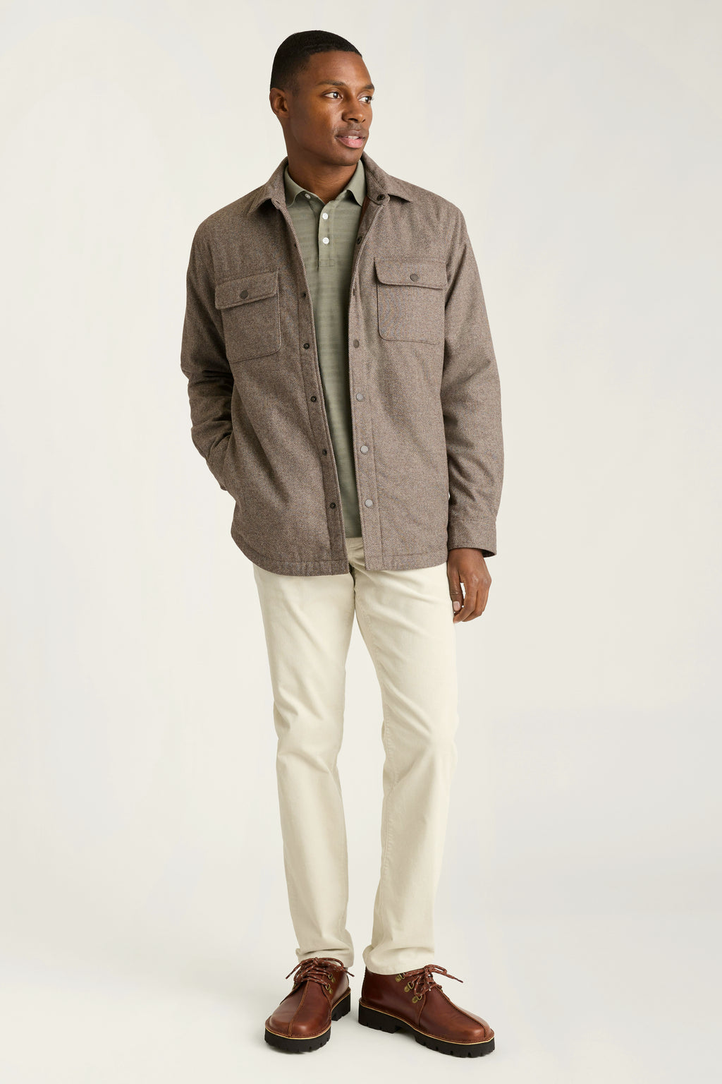 Italian Brushed Twill Shacket