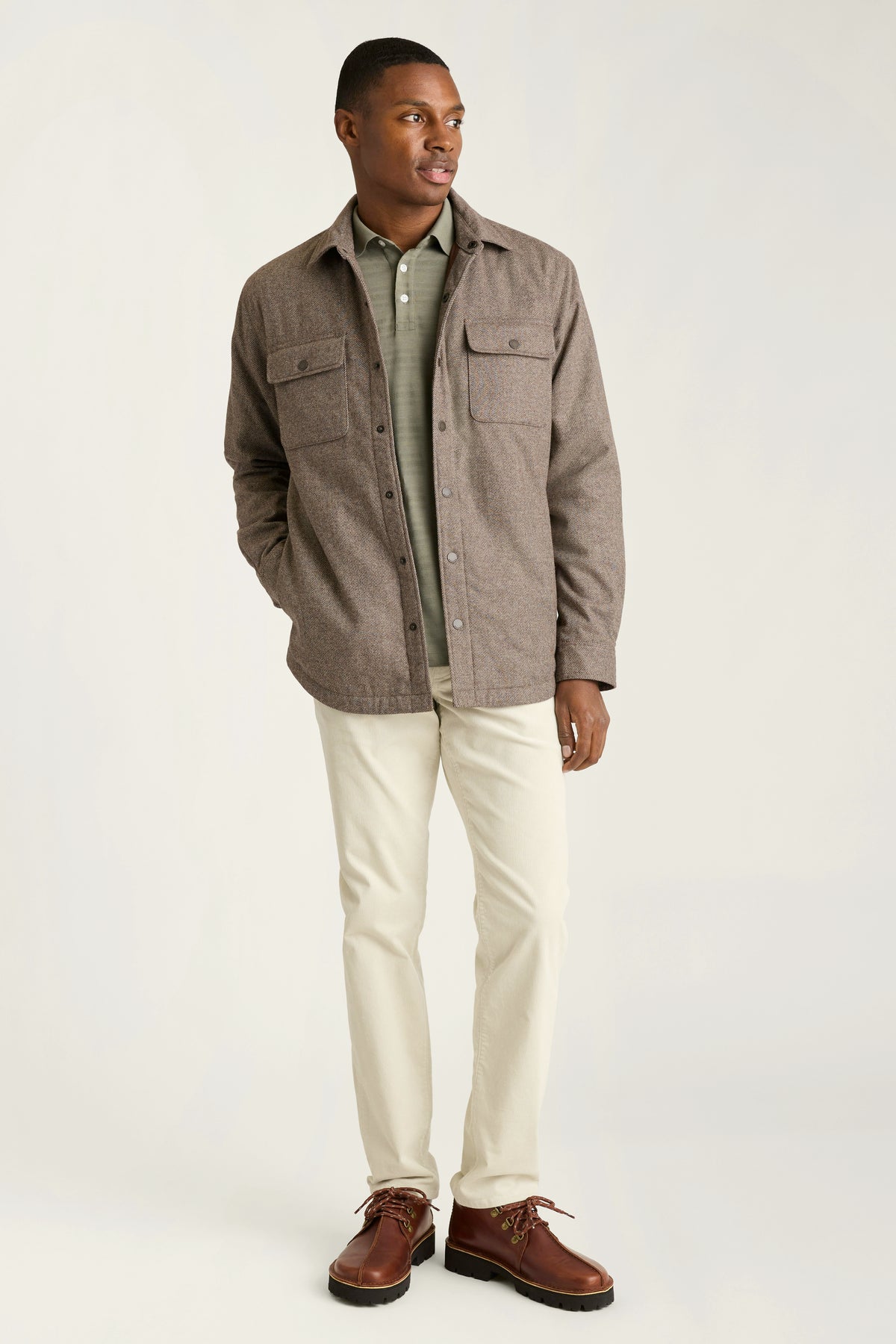 Italian Brushed Twill Shacket