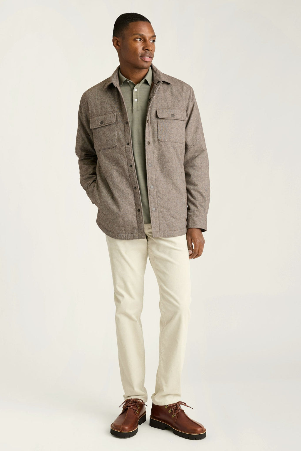 Italian Brushed Twill Shacket