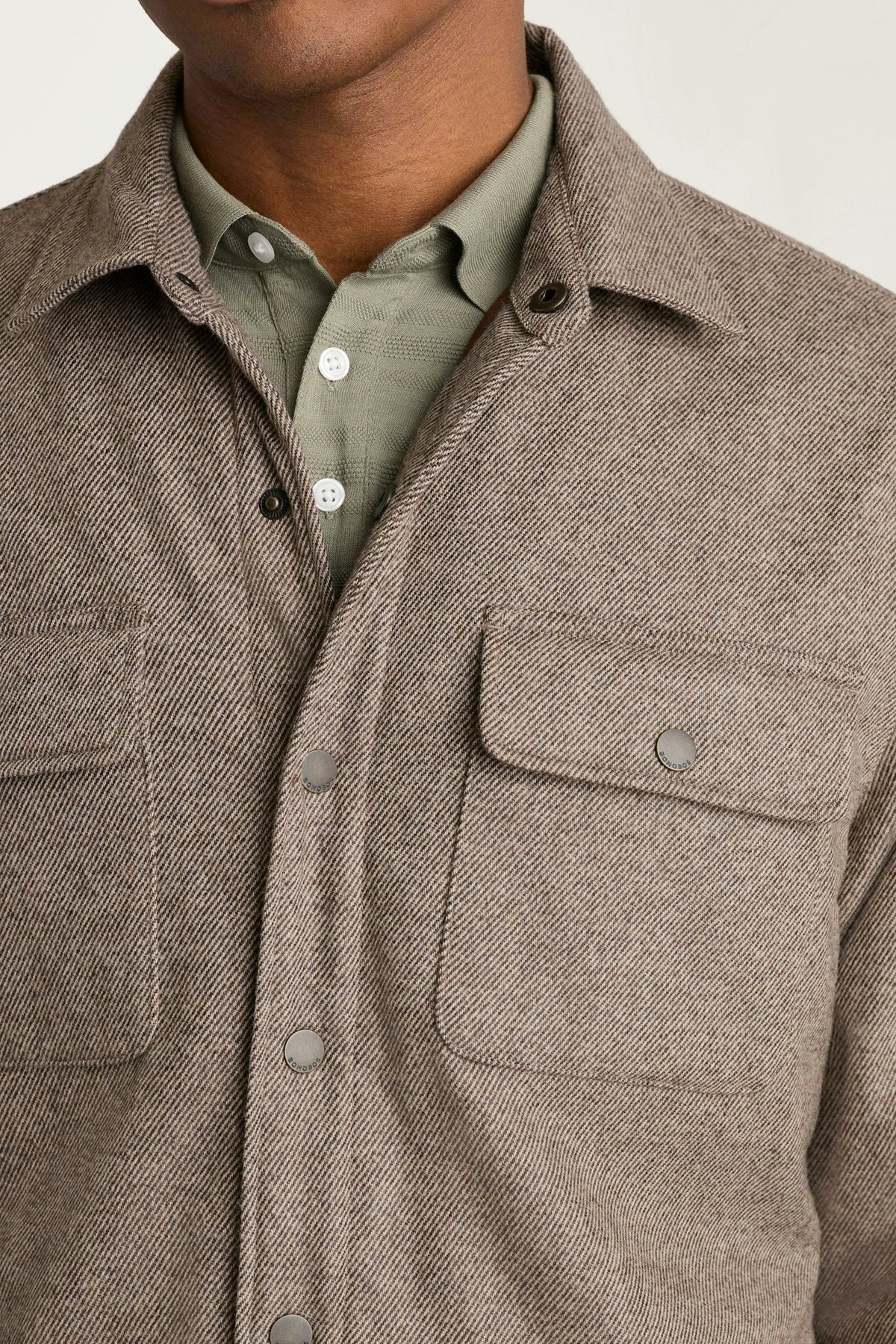 Italian Brushed Twill Shacket