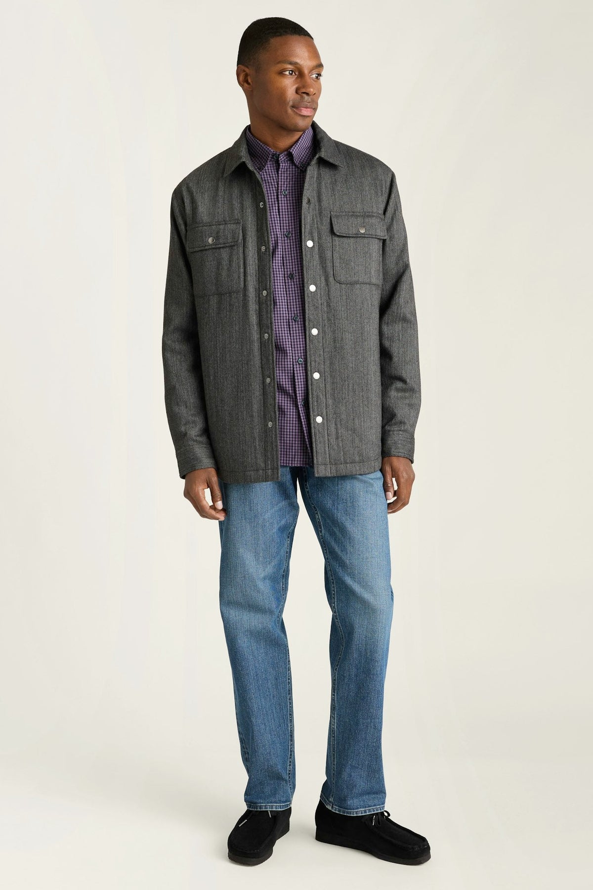 Italian Brushed Twill Shacket