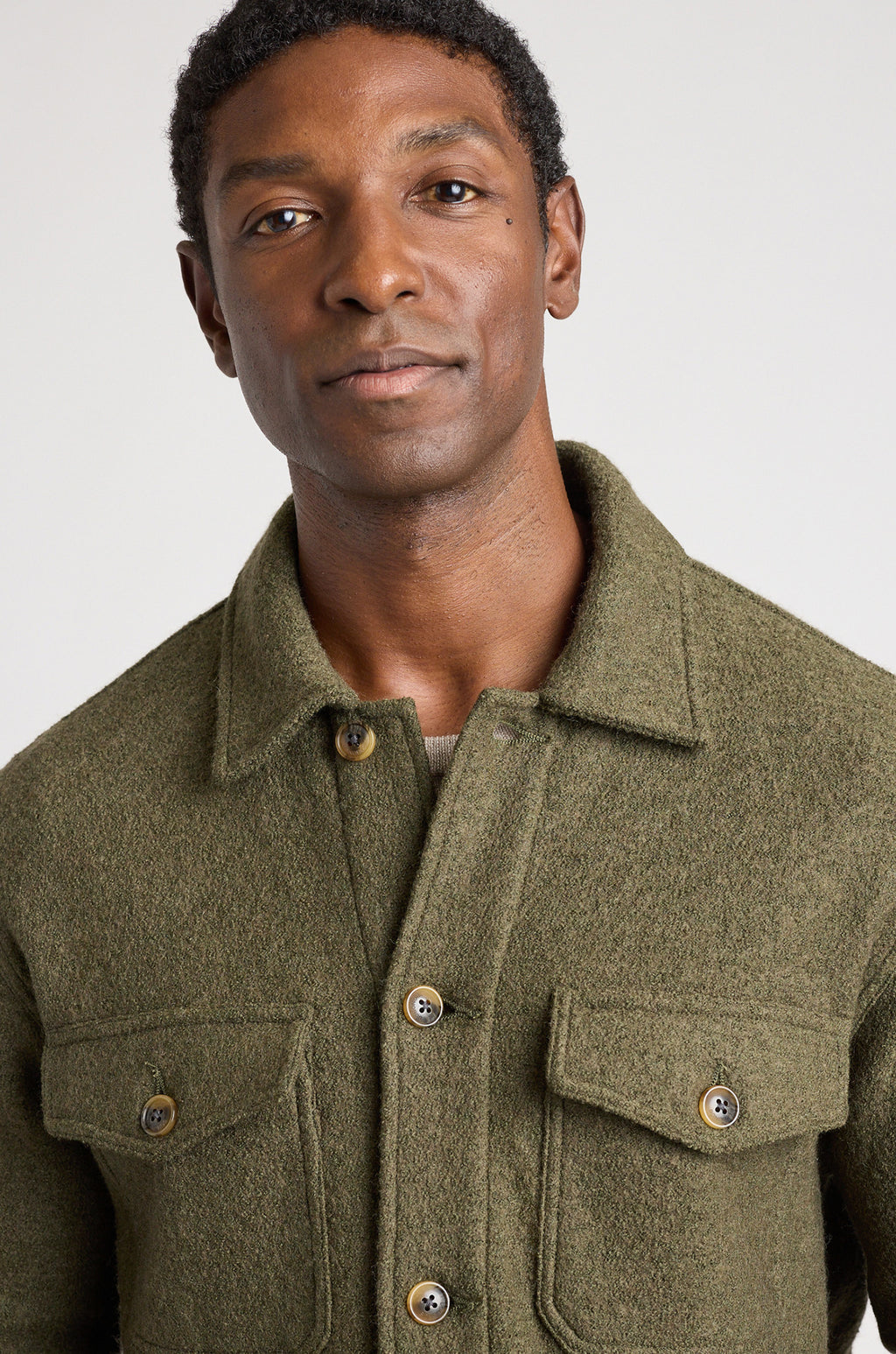 Boiled Wool Overshirt