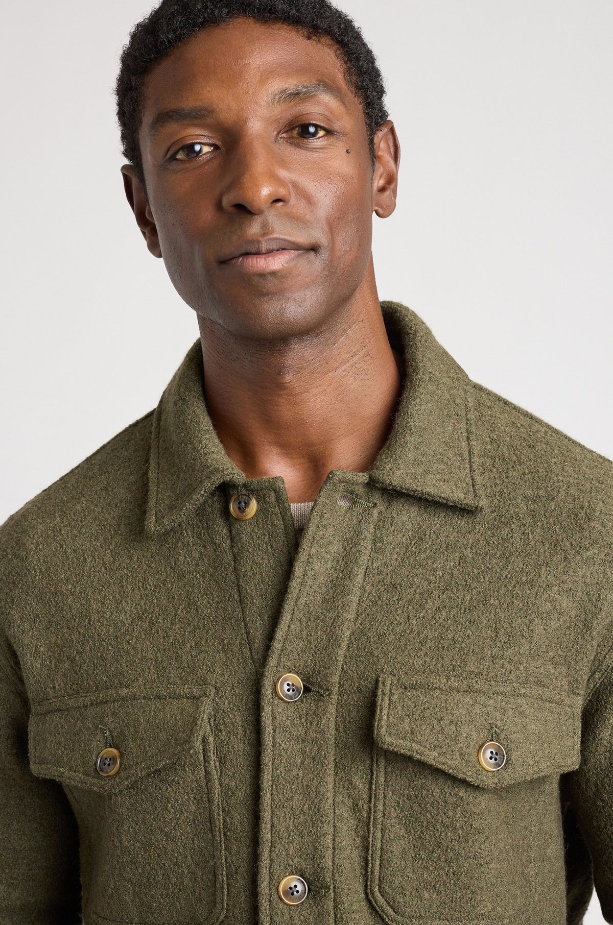 Boiled Wool Overshirt