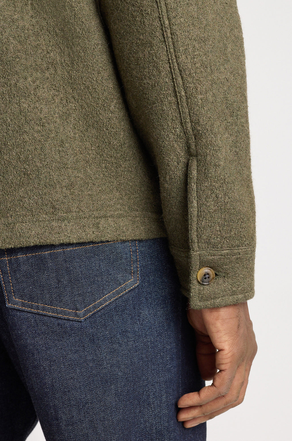 Boiled Wool Overshirt